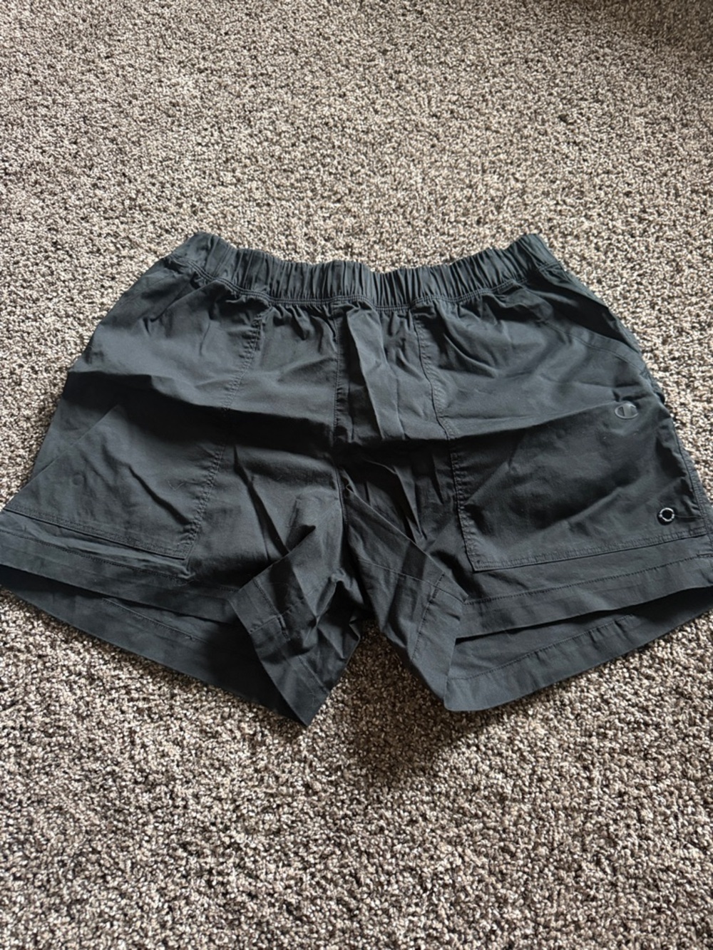 Champion Black Women's Athletic Shorts with Elastic Waistband